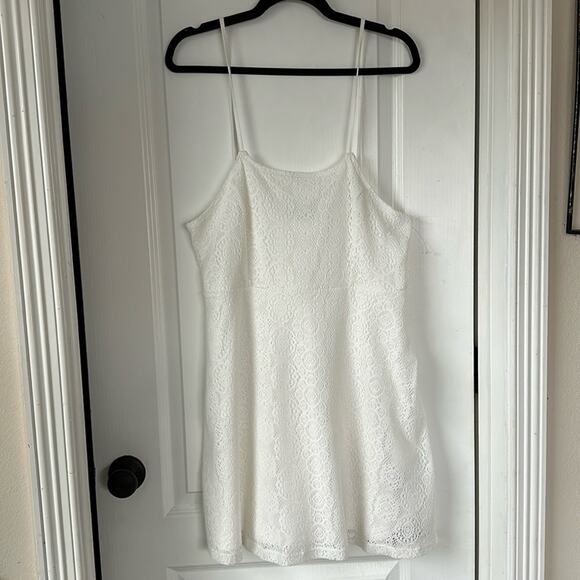 Hype white crochet dress size L - Picture 1 of 3